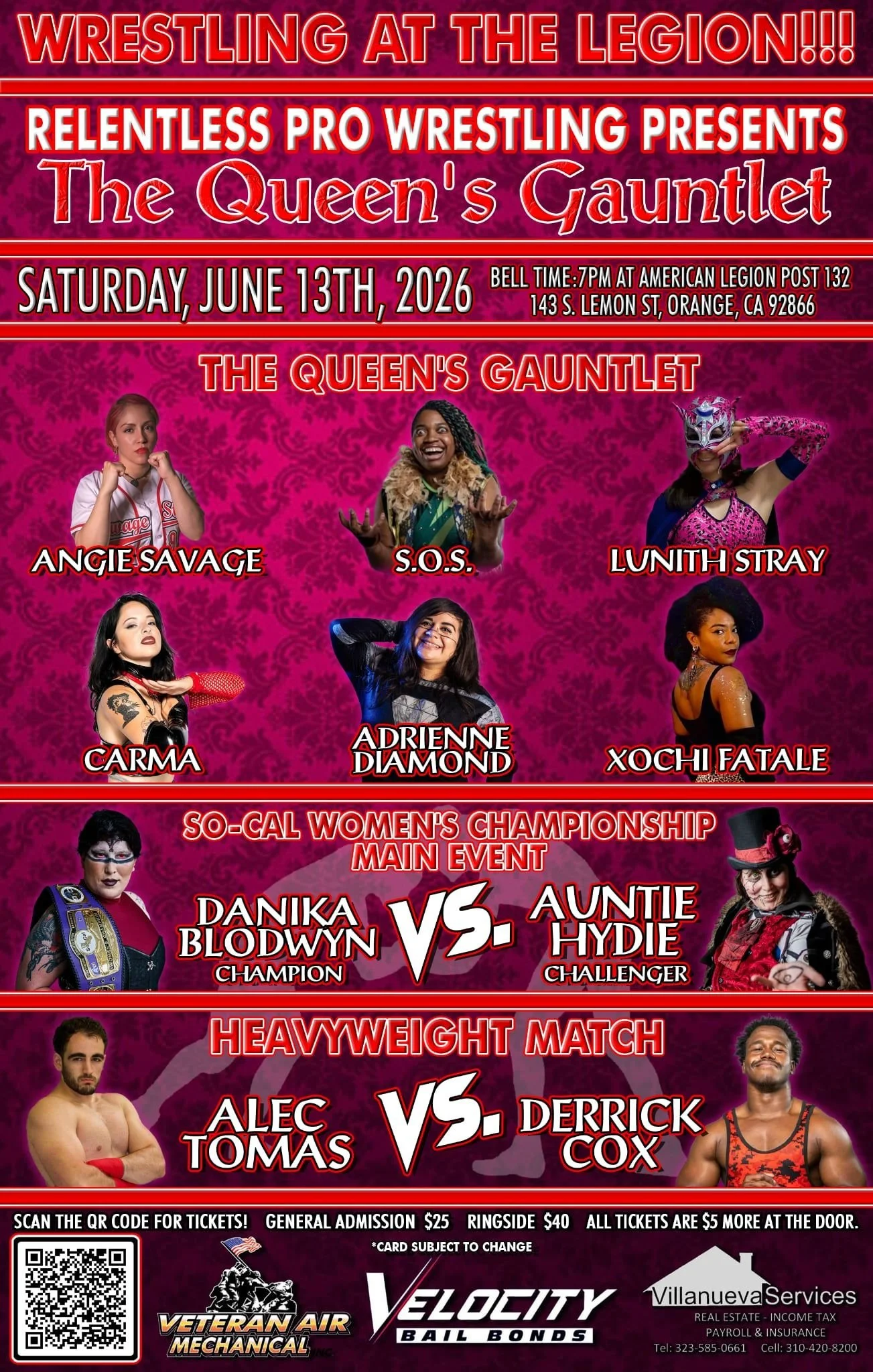 Relentless Pro Wrestling presents The Queen's Gauntlet
