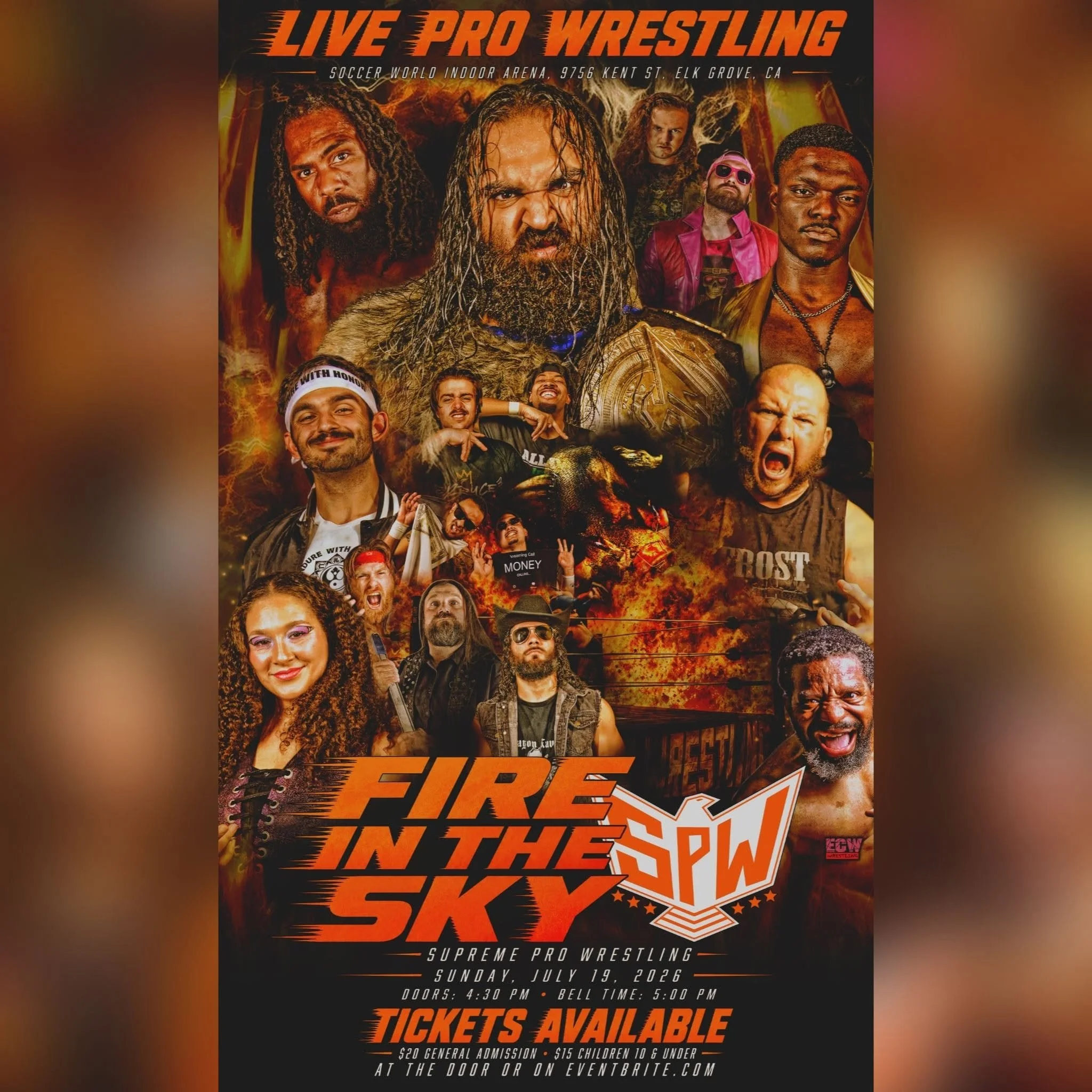 Supreme Pro Wrestling presents Fire in the Sky