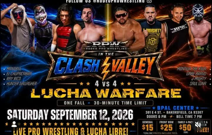 Rodeo Pro Wrestling presents Clash Valley