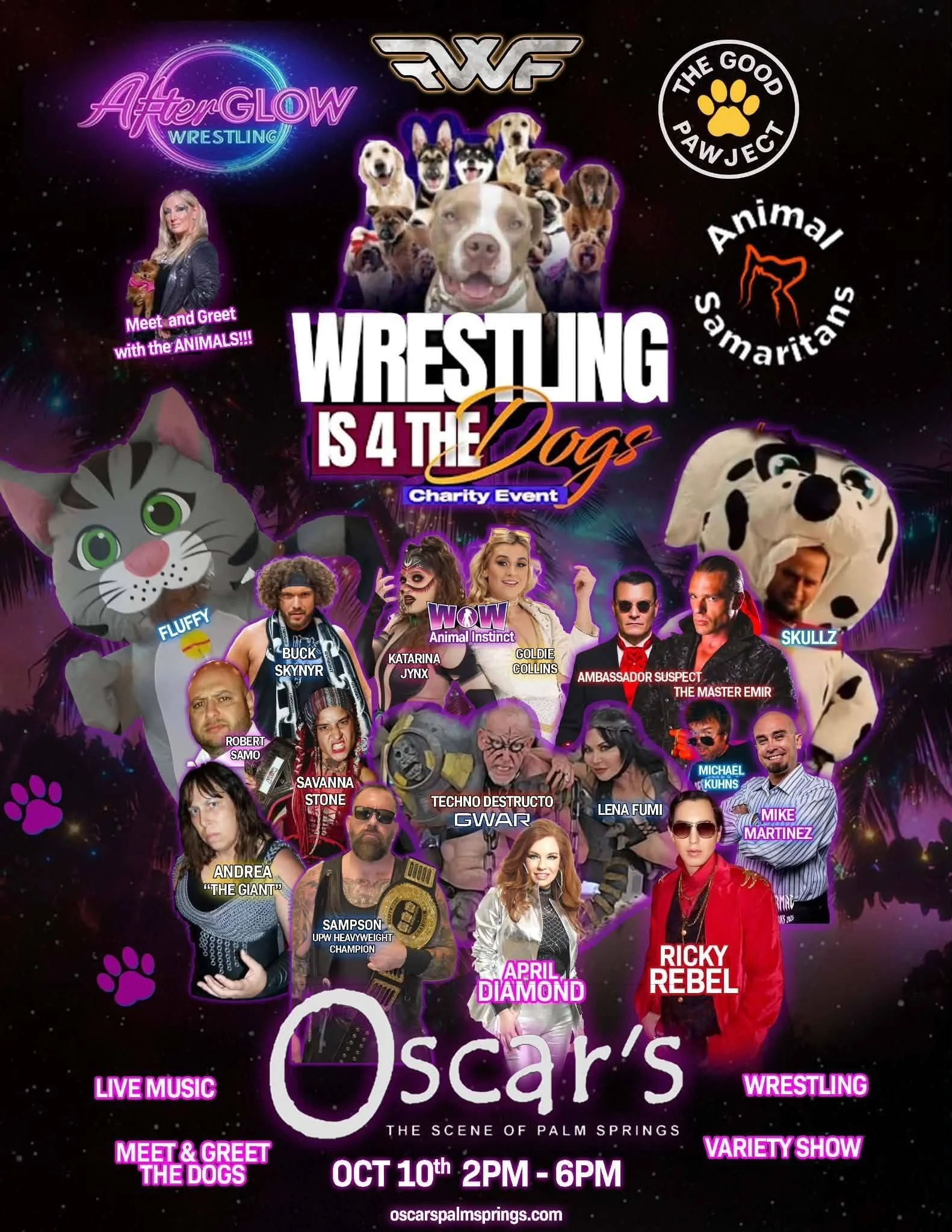 Rebellious Championship Wrestling presents Wrestling is 4 the Dogs