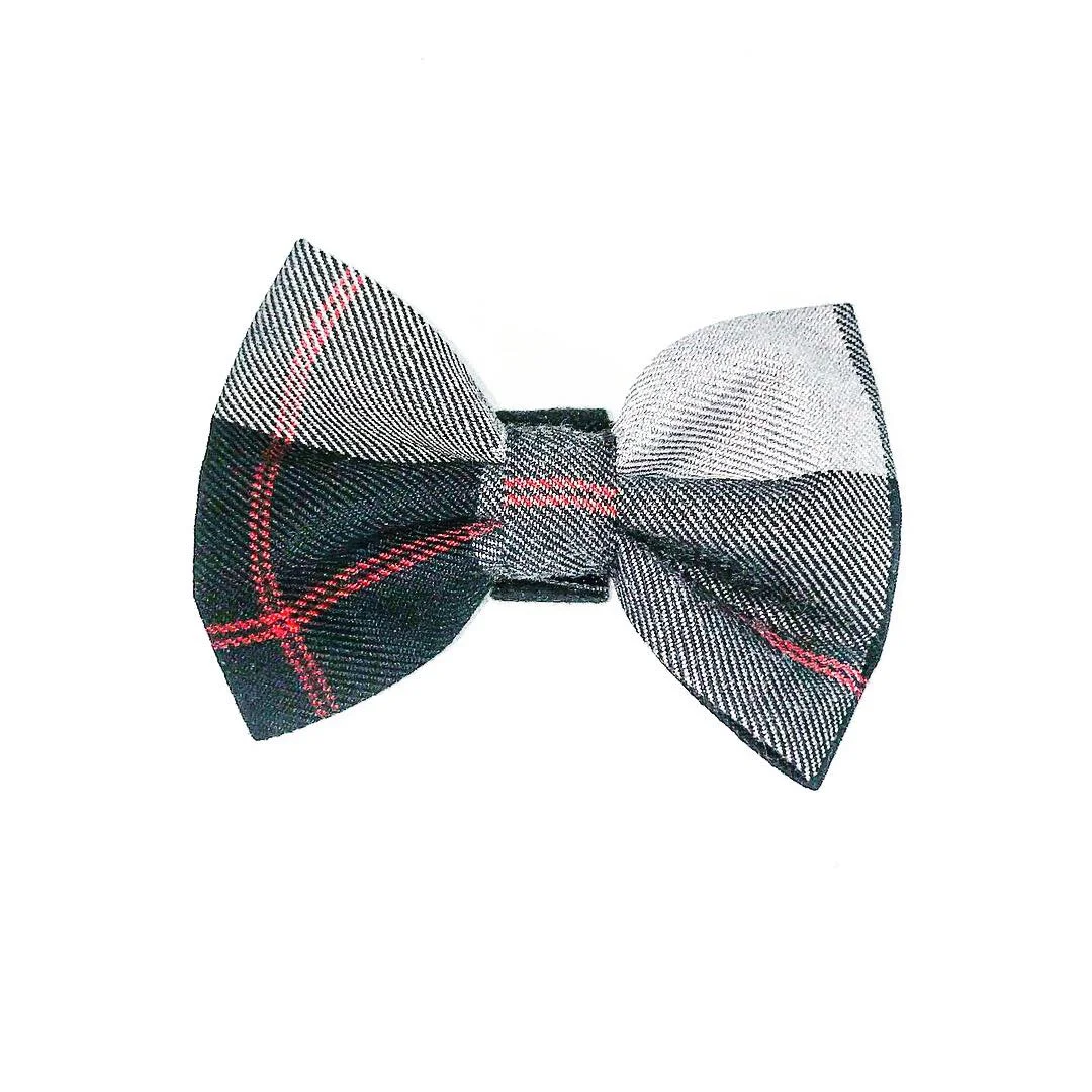 tartan dog bow tie