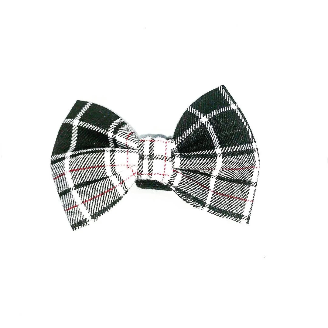 tartan dog bow tie
