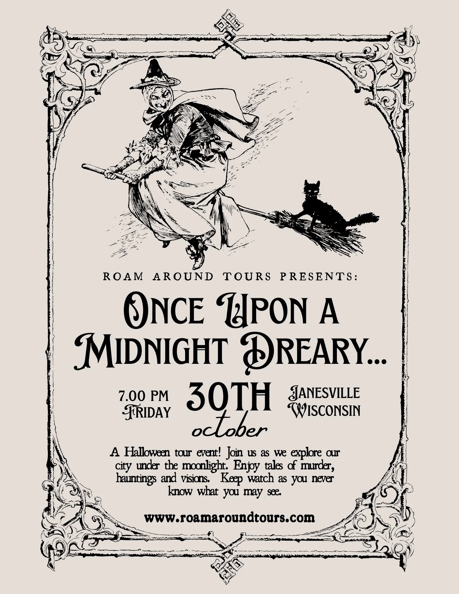 Once Upon A Midnight Dreary...A Halloween Event October 30, 2026