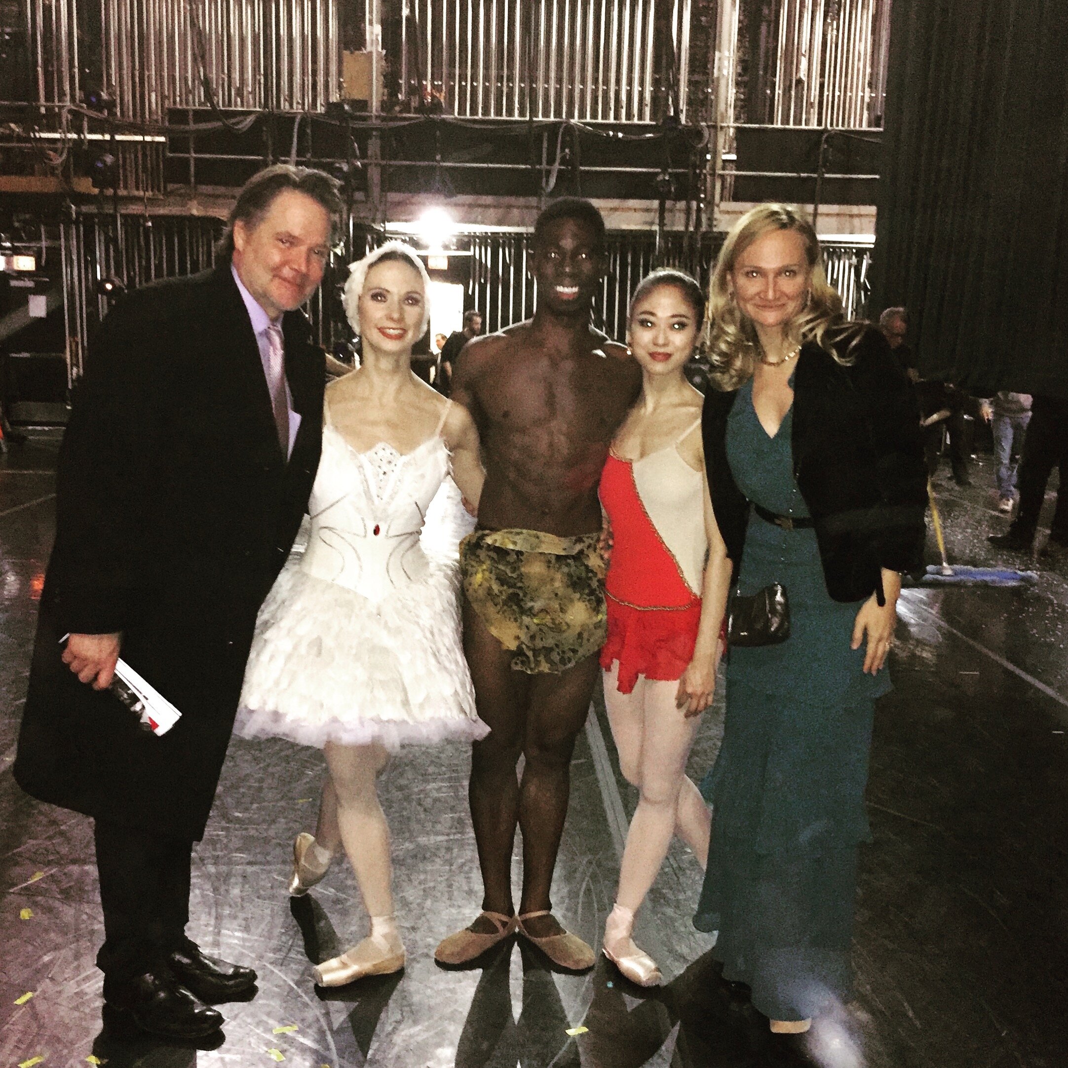 Choreographer David Parsons, Liudmila Konovalova (Vienna State Ballet), Brooklyn Mack (Washington Ballet), Koto Ishihara (SFBallet), Anastasia Kovalenko (RUS ART). 