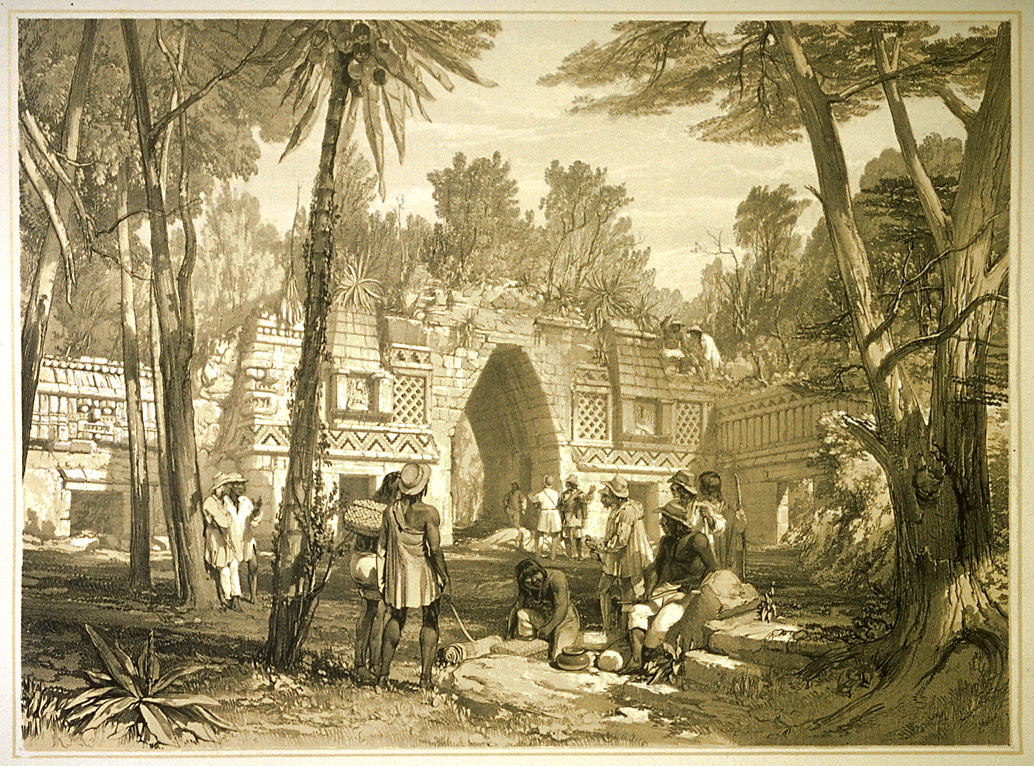   Arch of Labna, from Views of Ancient Monuments in Central America, Chiapas and Yucatan 1844  