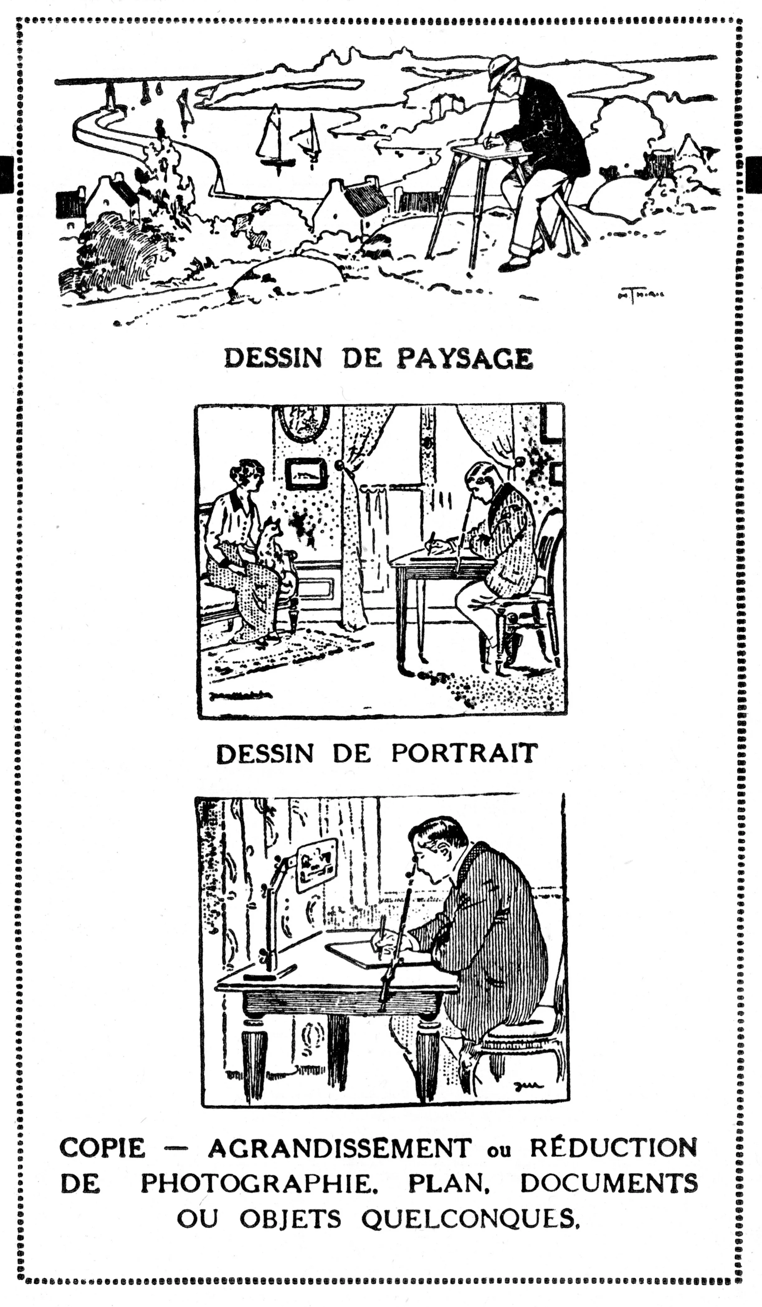 Chambre Claire Universelle, advertisement (1925)