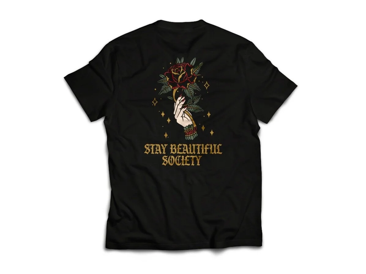 Stay Beautiful Back Mock T shirt .JPG