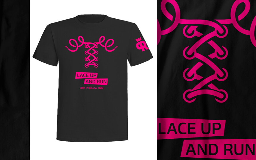 Insomniac Studios Graphic Design Princess Run 5K T-Shirt (Copy)