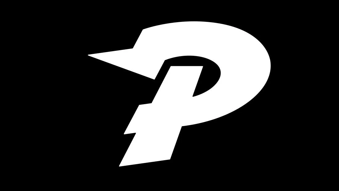 Revised Penfield Little League logo white on black