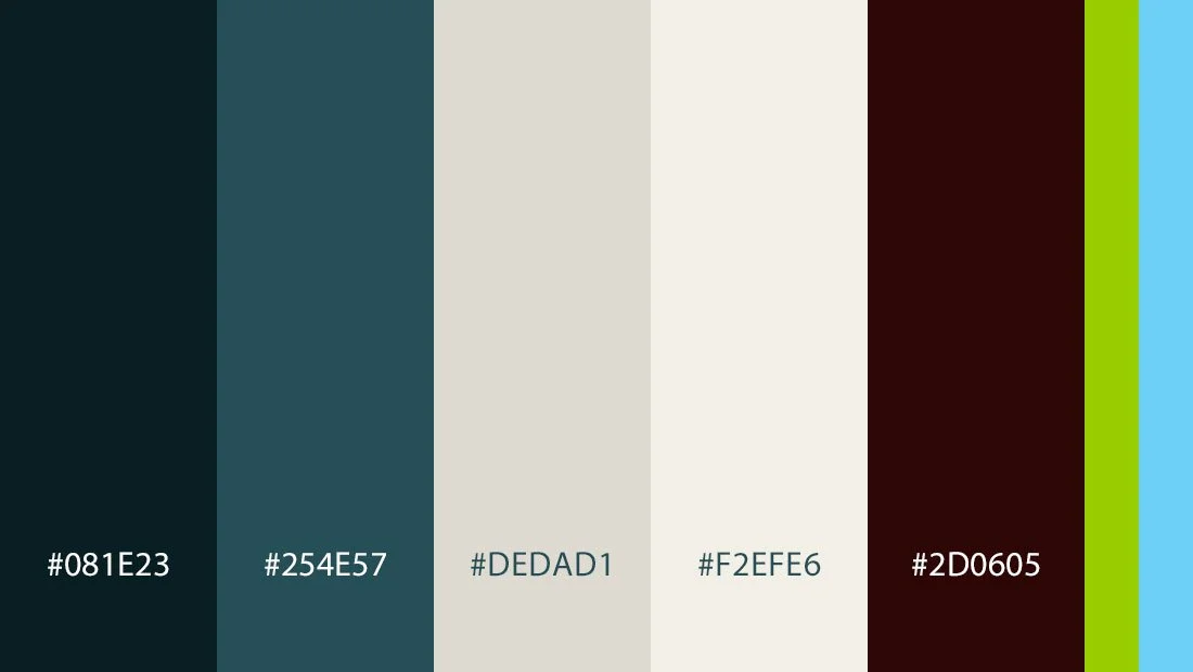 Finger Lakes Neurology brand color palette design