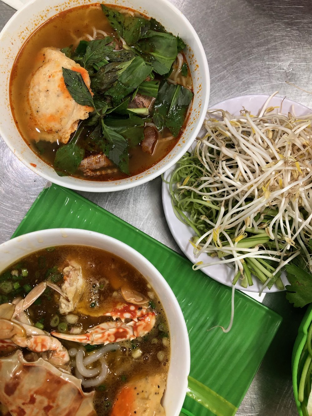  Bun thai and Banh canh ghe 