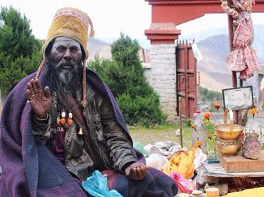Muktinath temple while trekking through Mustang