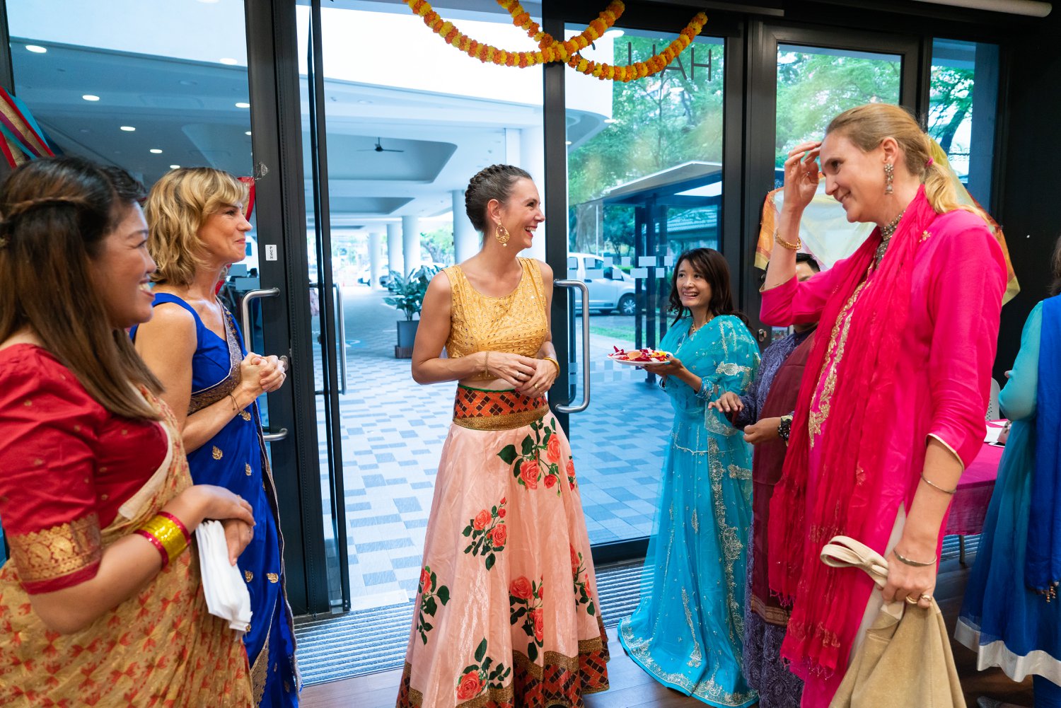 Karien and friend arriving.jpg