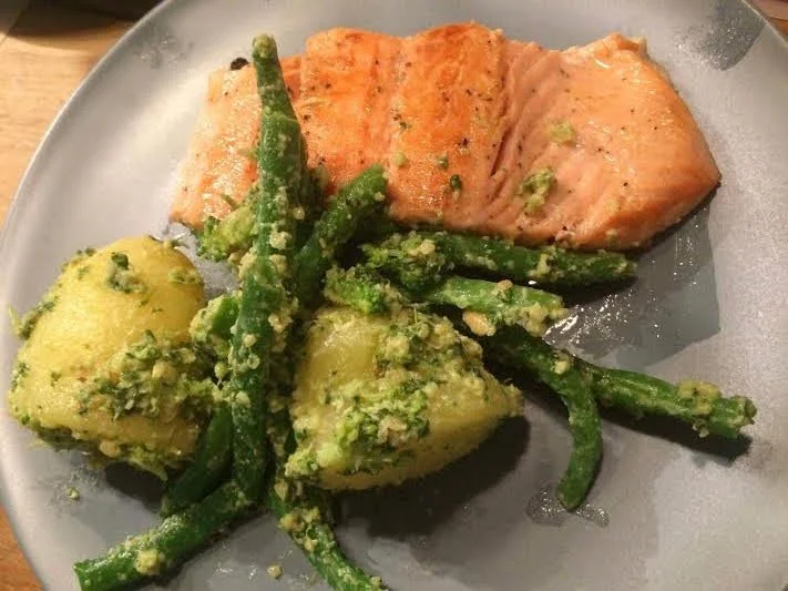 Salmon &amp; Pesto