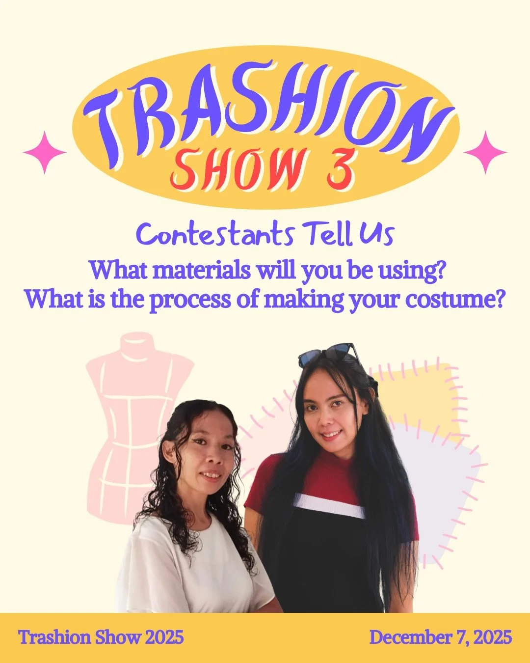 Trashion Show 3. It&rsquo;s finally here!

Nia and Mulyani share more about their recycled materials and process. Catch the finished works from 18 contestants today. 

Sun 7 Dec
1pm to 5pm
Ngee Ann Kongsi Auditorium 
National Gallery Singapore