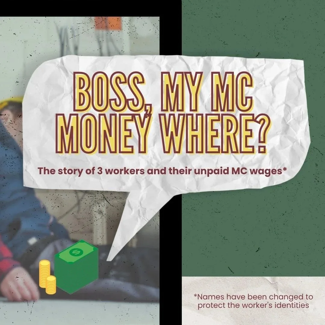 “Boss, my MC money where?”