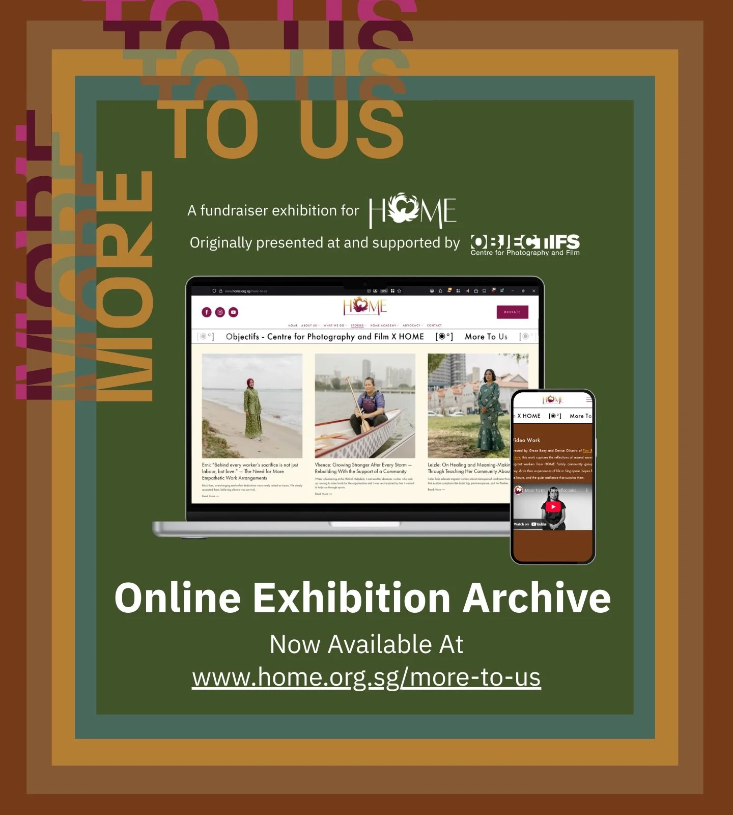 Last December, we marked International Migrants Day with our fundraising exhibition, &ldquo;More To Us&rdquo;, at @objectifscentre.

If you missed it, the stories continue online. The collaborative portraits and video work featuring migrant domestic 