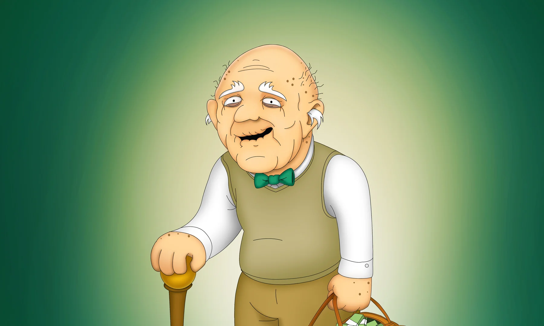 Photoshop, Illustrator Donald is a semi-senile real estate mogul and the father of the main protagonist in a cartoon show I have been developing over the past few years.