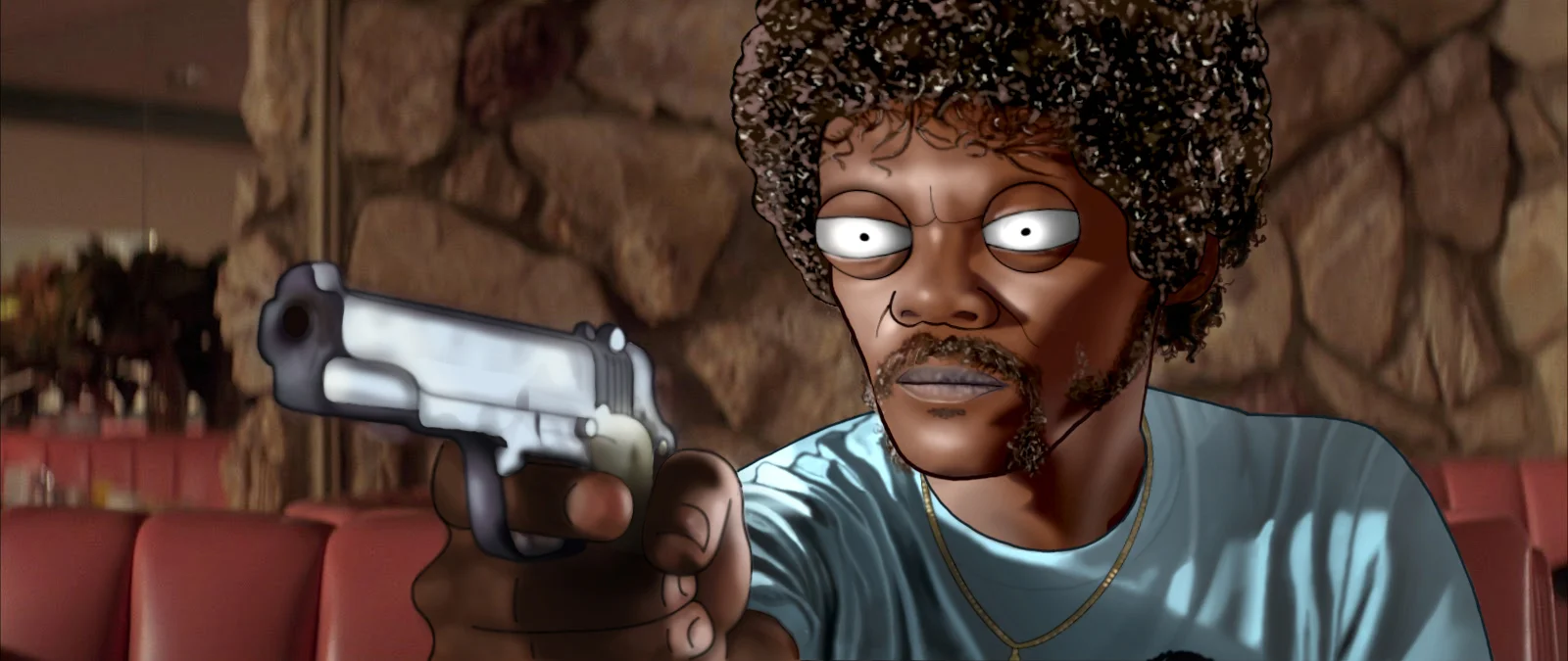 Photoshop, IllustratorA cartoon homage to my all time favorite movie, Pulp Fiction.