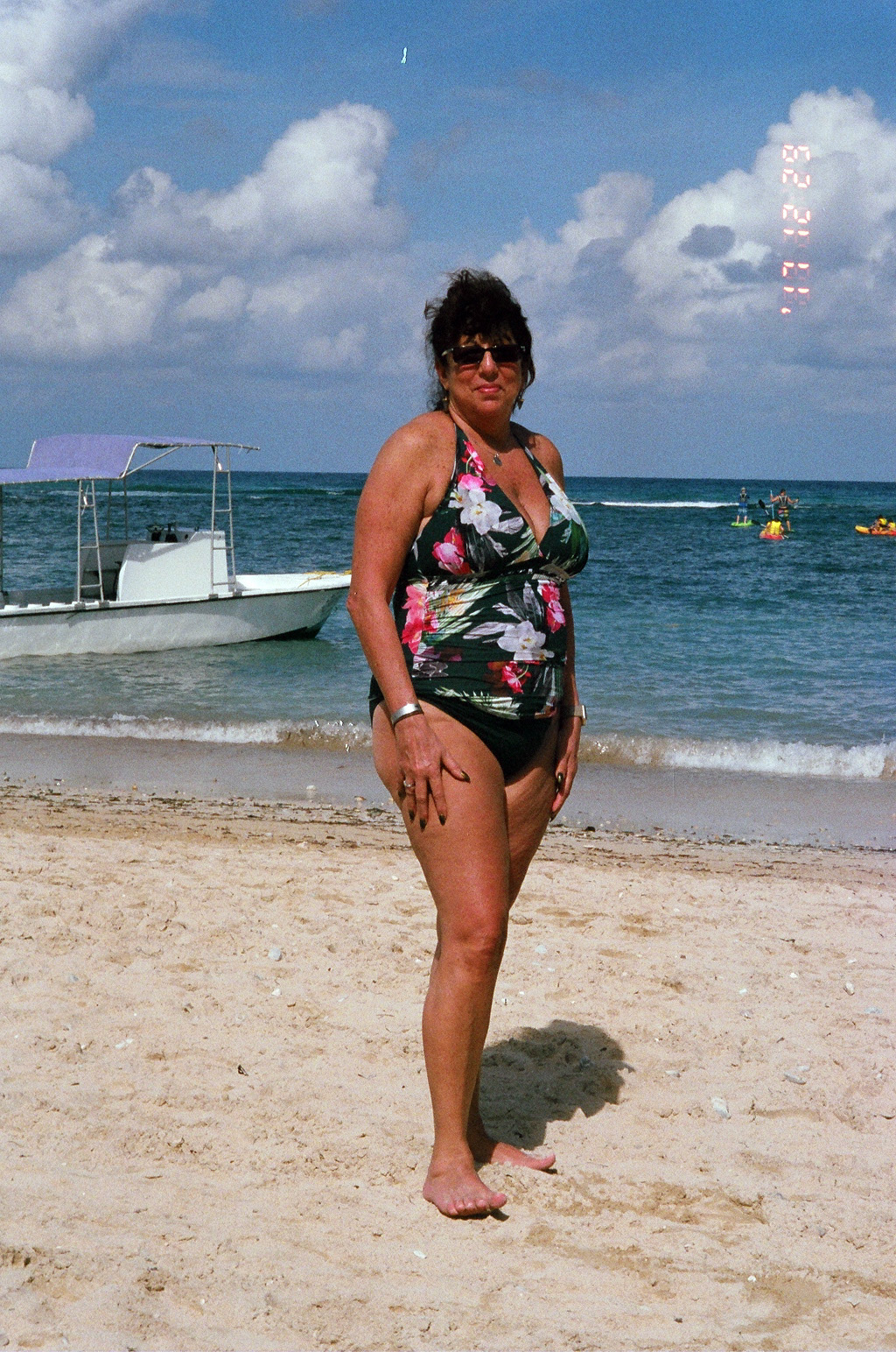 My Mother on Jamaica Coastline