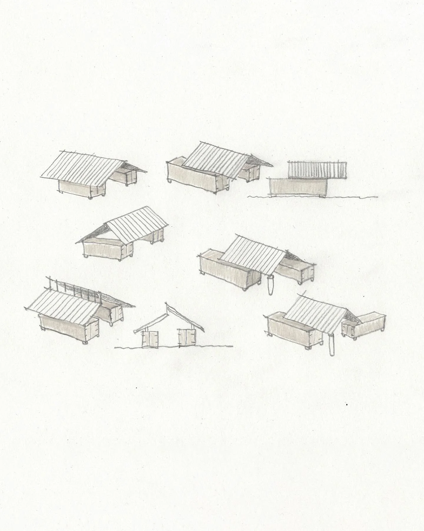 Some thoughts for a new project; a holiday house in the countryside near Warsaw. On site already are a pair of shipping containers that might play a part somehow&hellip;

SO_047