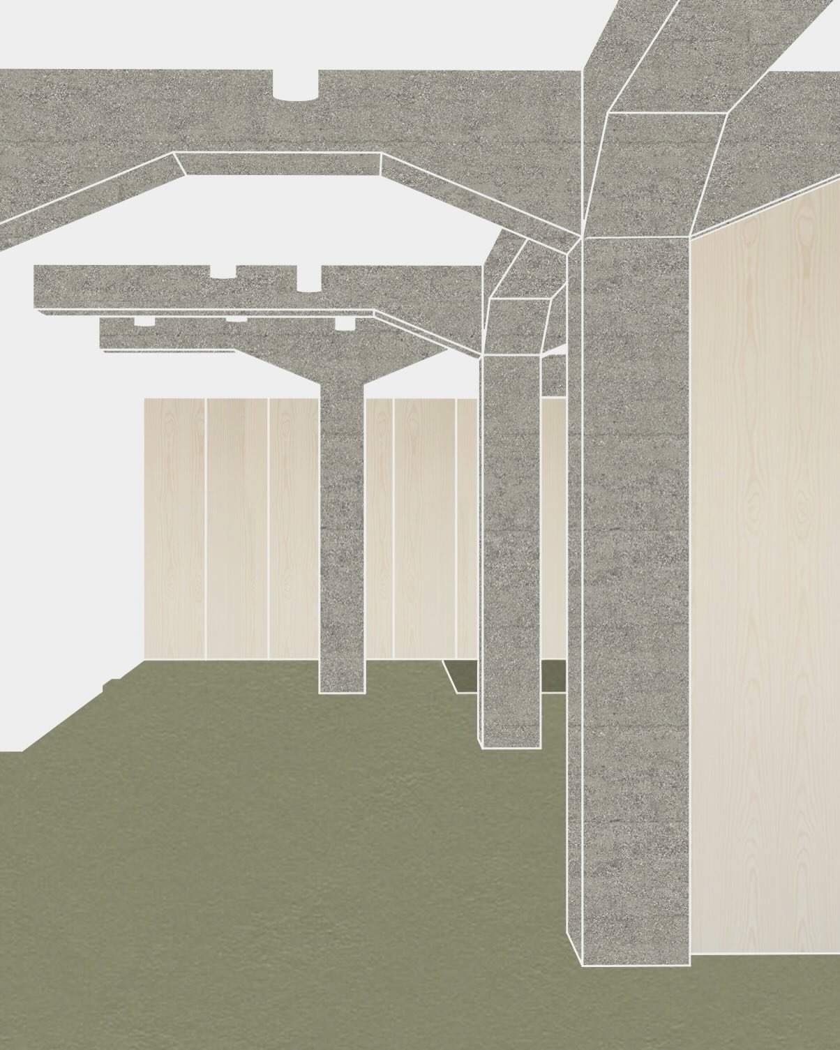Our project for the new box office and multi-functional room at @teatrolsztyn transforms part of the basement into a new public room for the theatre.

As these presentation images show, we decided to make the existing structural elements &lsquo;the s