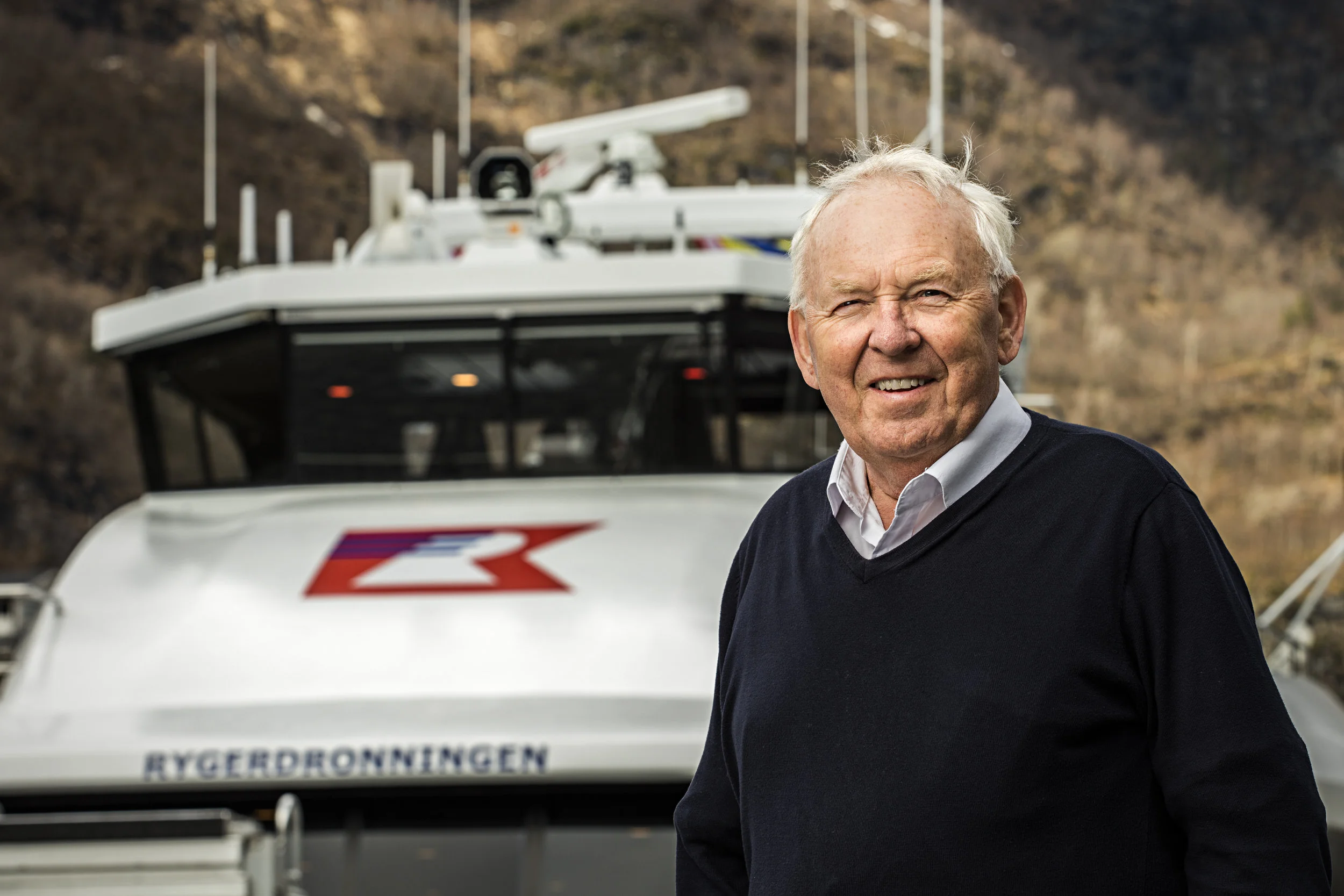 Anders Rødne in Hyen taking delivery of vessel nr.19 from Brødrene Aa (Picture: Eikeseth Nygjerd Fotografi)
