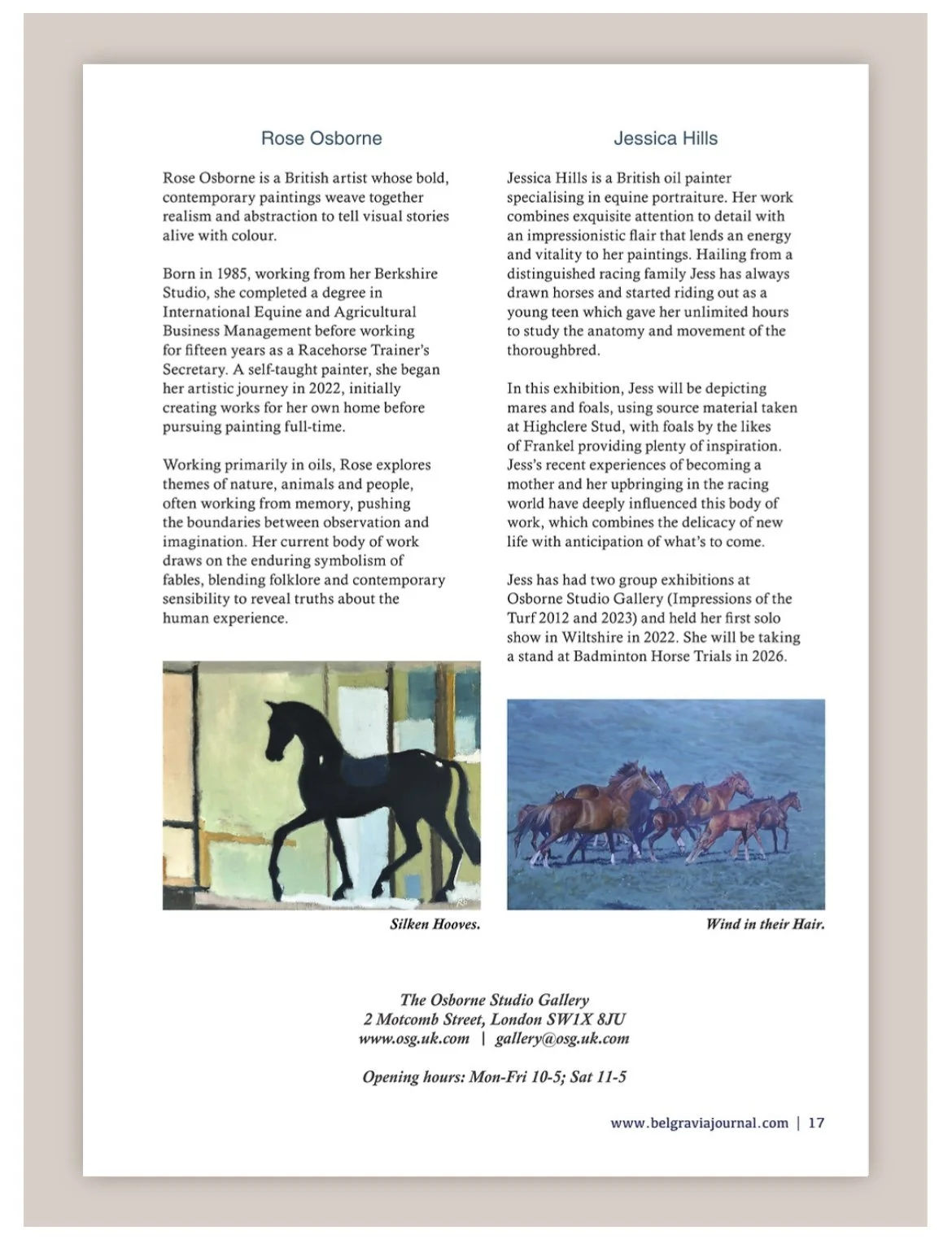 Belgravia Journal Cont. 