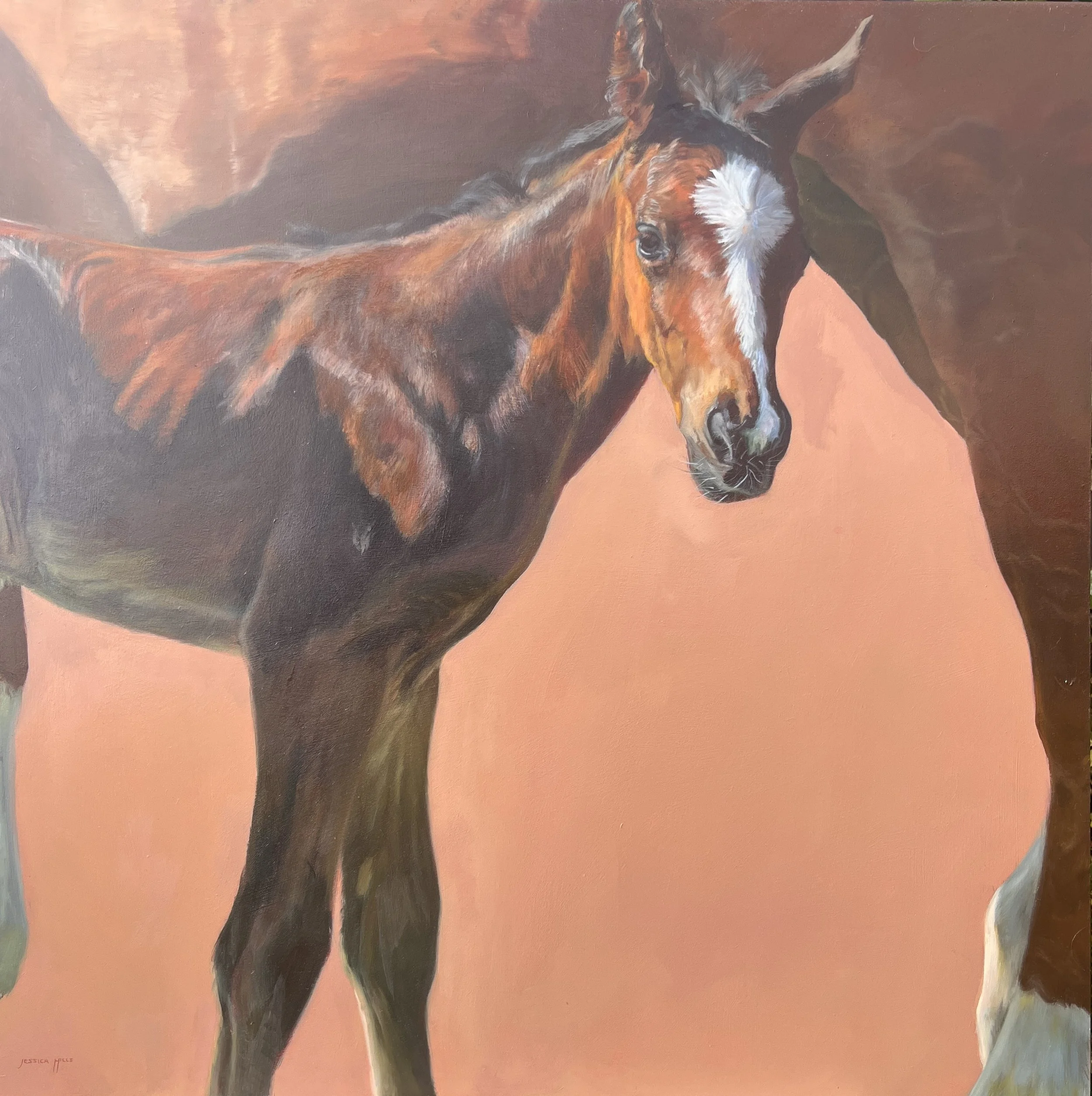'Wonderful World', 30 x 30 ins, oil on board, JH.jpg
