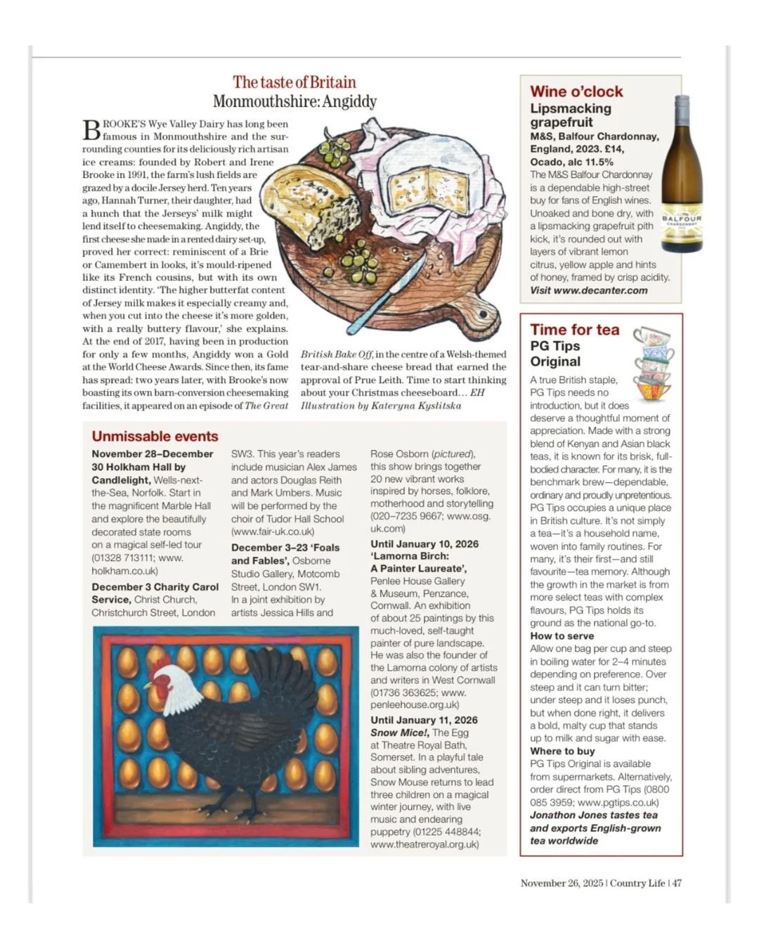 Jessica Hills Art featured in Country Life