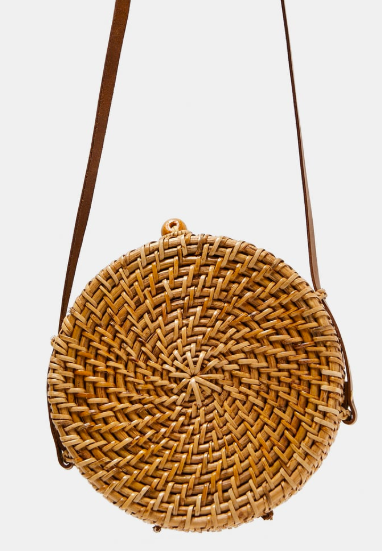 Round wicker bag | Zara