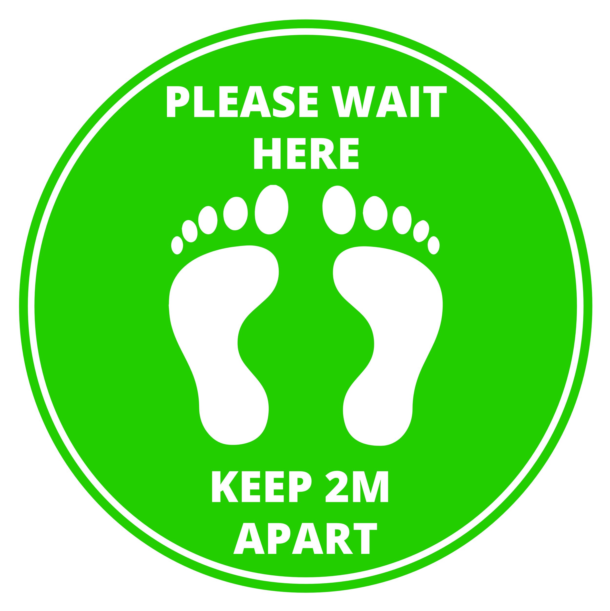 Keep Apart 2m Stickers Social Distancing Floor Sticker/Decals Anti Slip 
