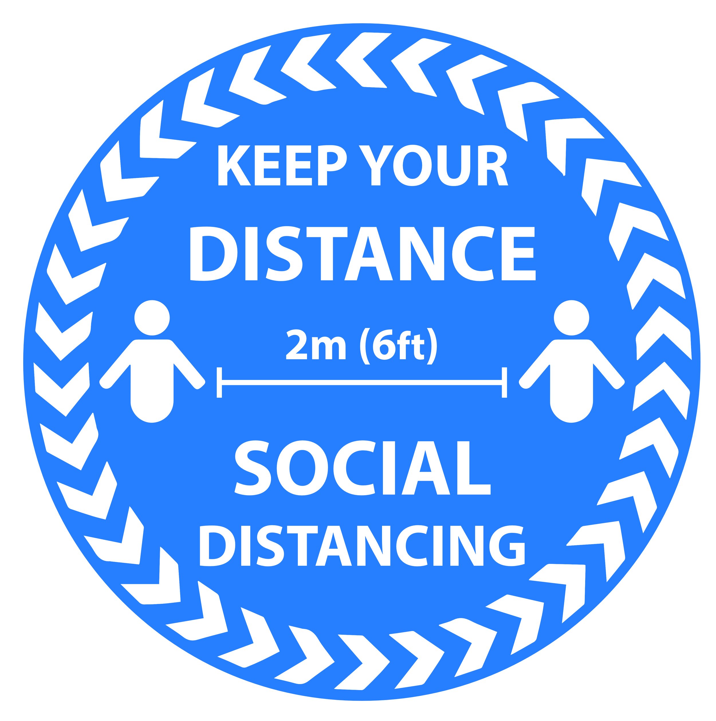 Keep Your Distance Social Distancing arrows-Blue.jpg