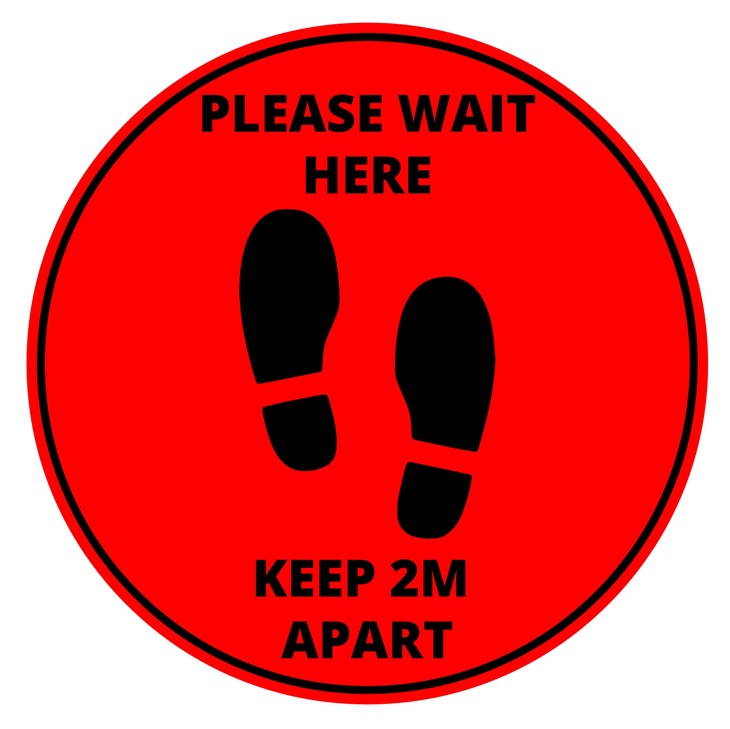 Please Wait Here Keep 2m Footsteps-Footsteps.jpg
