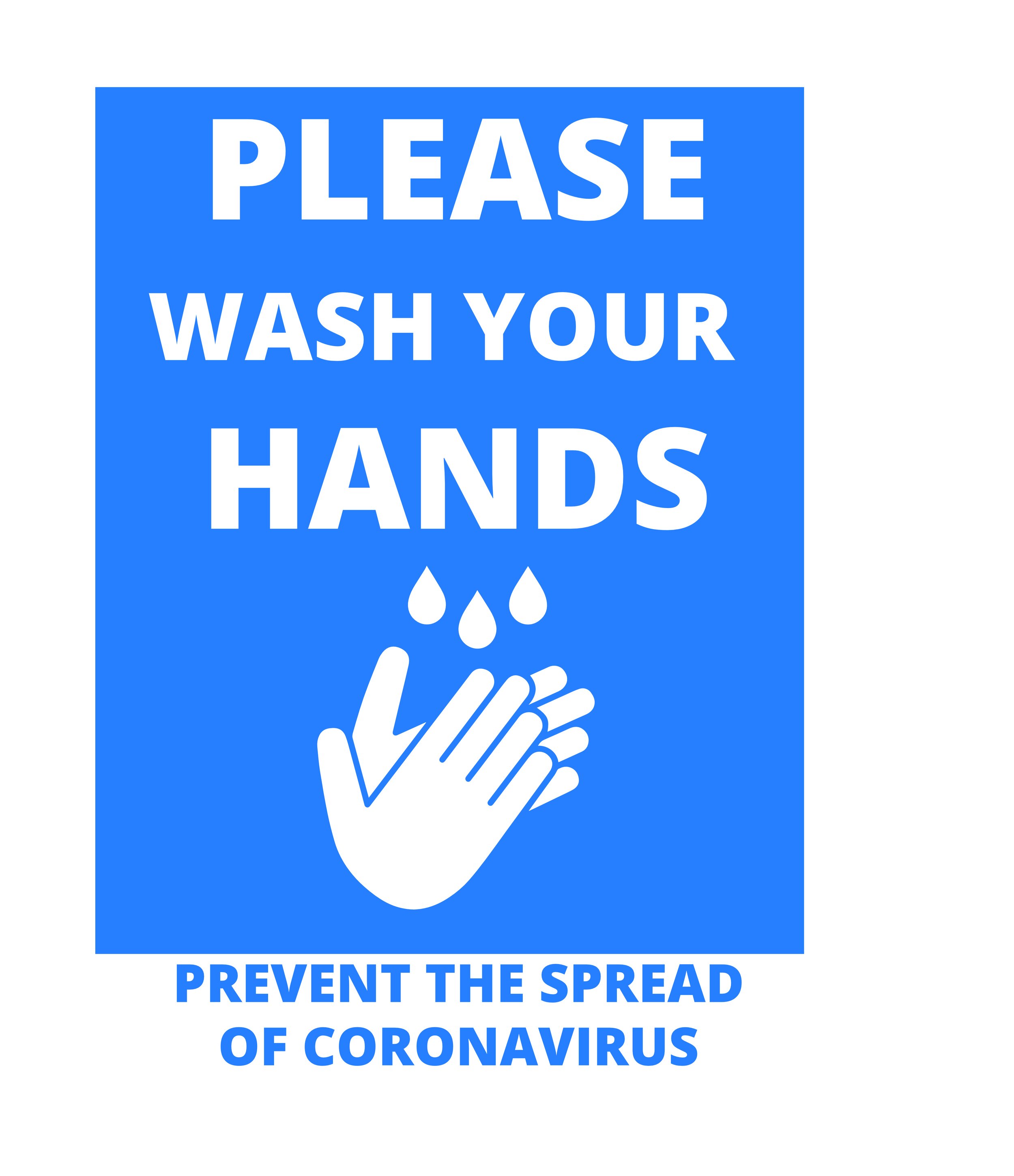 Please wash your hands wall sticker-blue.jpg