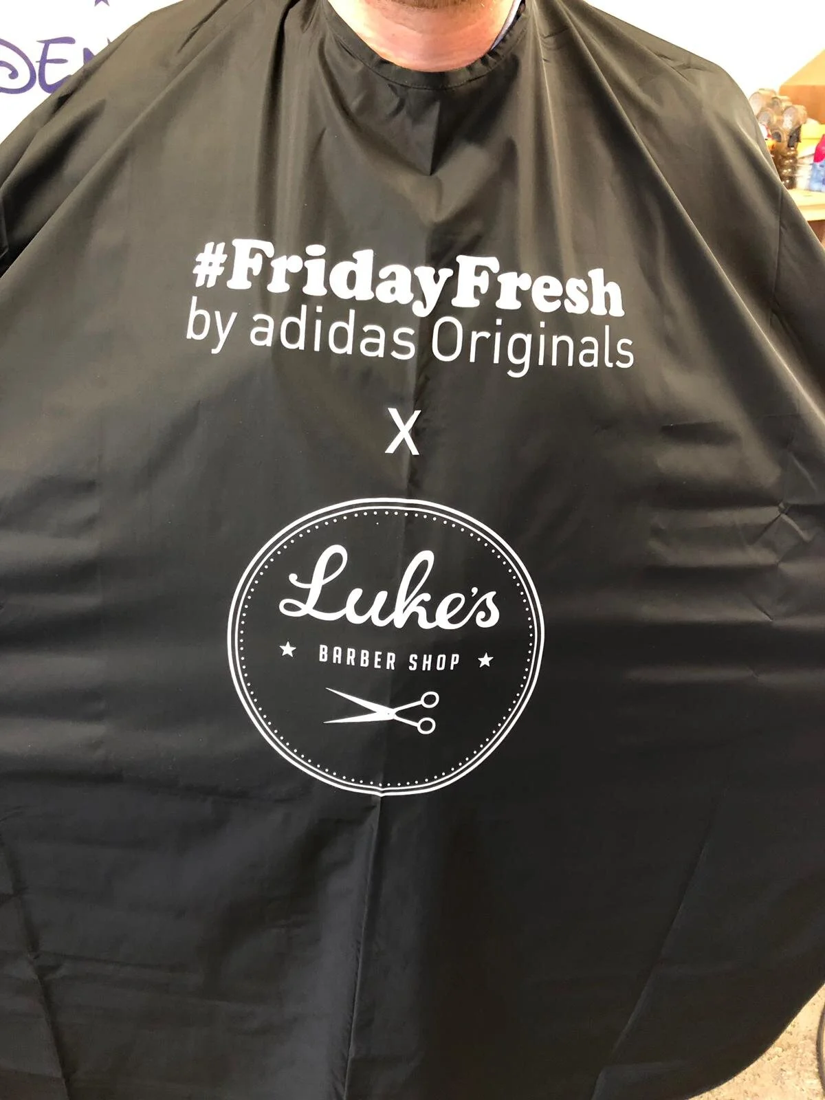 Lukes Barbers apron.JPG