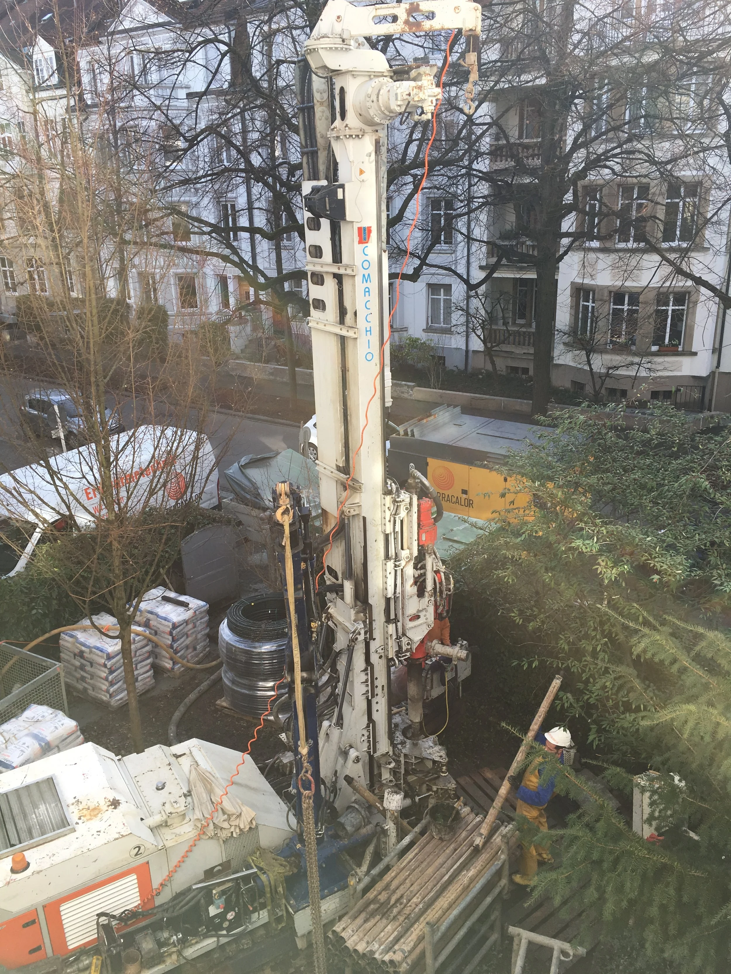 Bohrung Erdsondenanlage