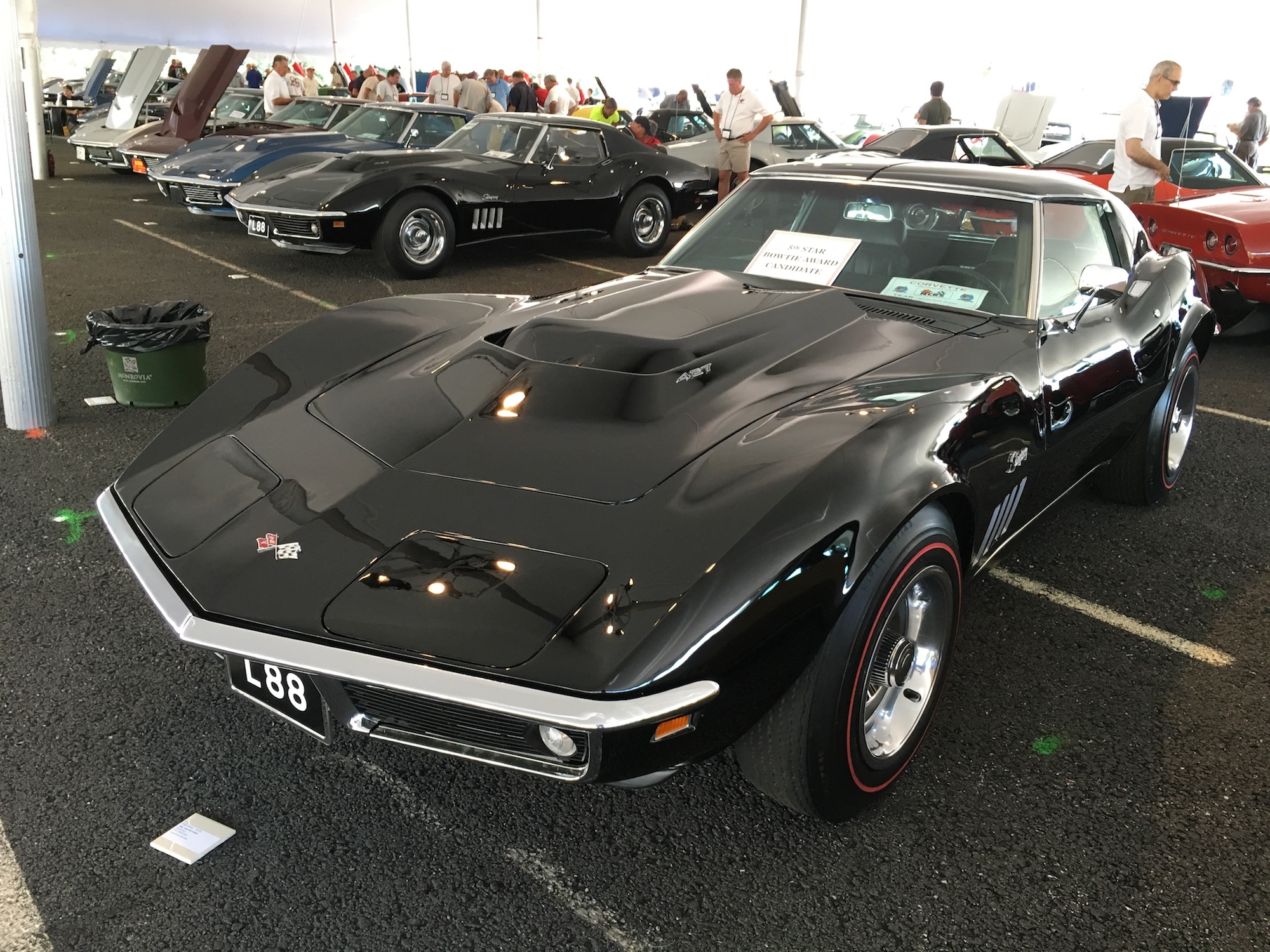 黒。 1969 Corvette Factory L88 Coupe Triple Black Survivor, NCRS Top