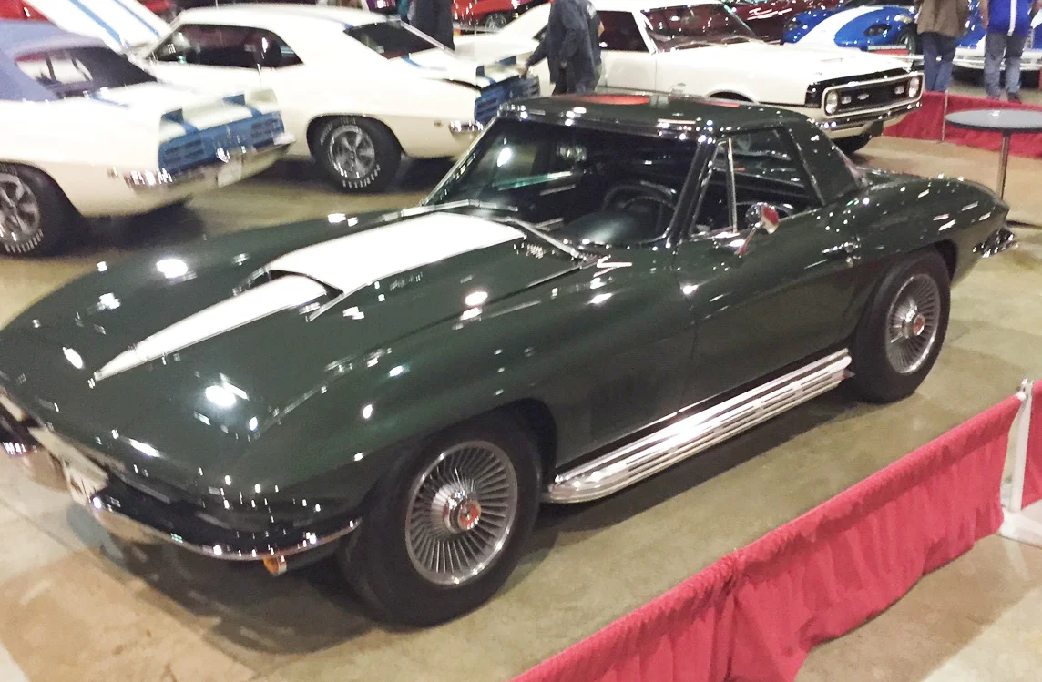 1967 Corvette 427/435 Green/Black Hardtop Roadster, NCRS Top Flight, Bloomington Gold, Triple Crown Award