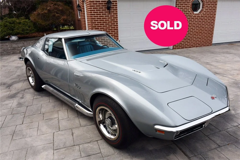 1969 L89 Corvette Coupe Silver/Blue Interior