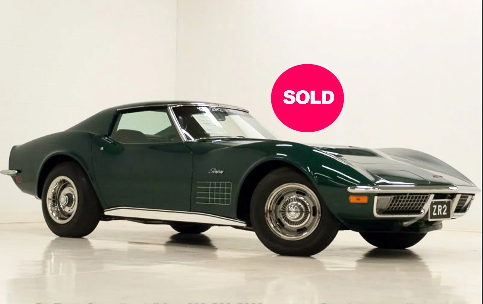 1971 ZR-2, Very Rare Corvette For Sale by PROTEAMCORVETTE.COM...SOLD