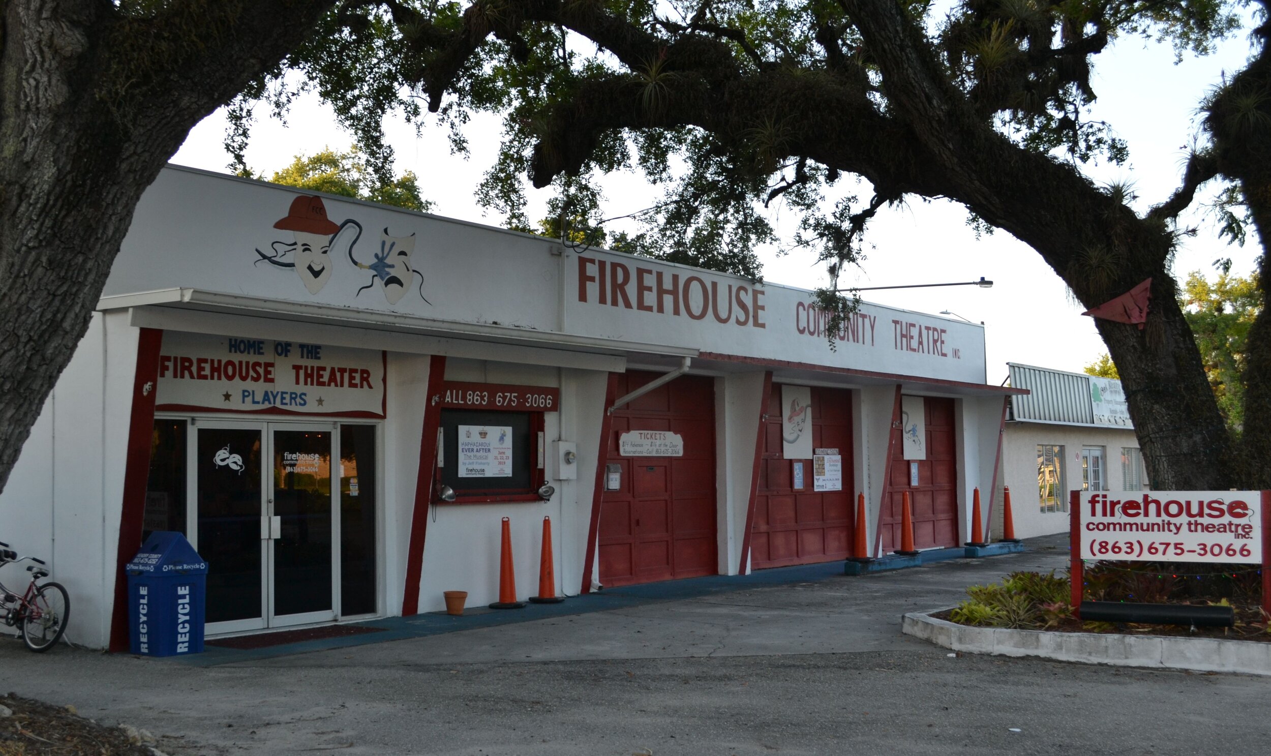 Exterior of the Firehouse Community Theatre