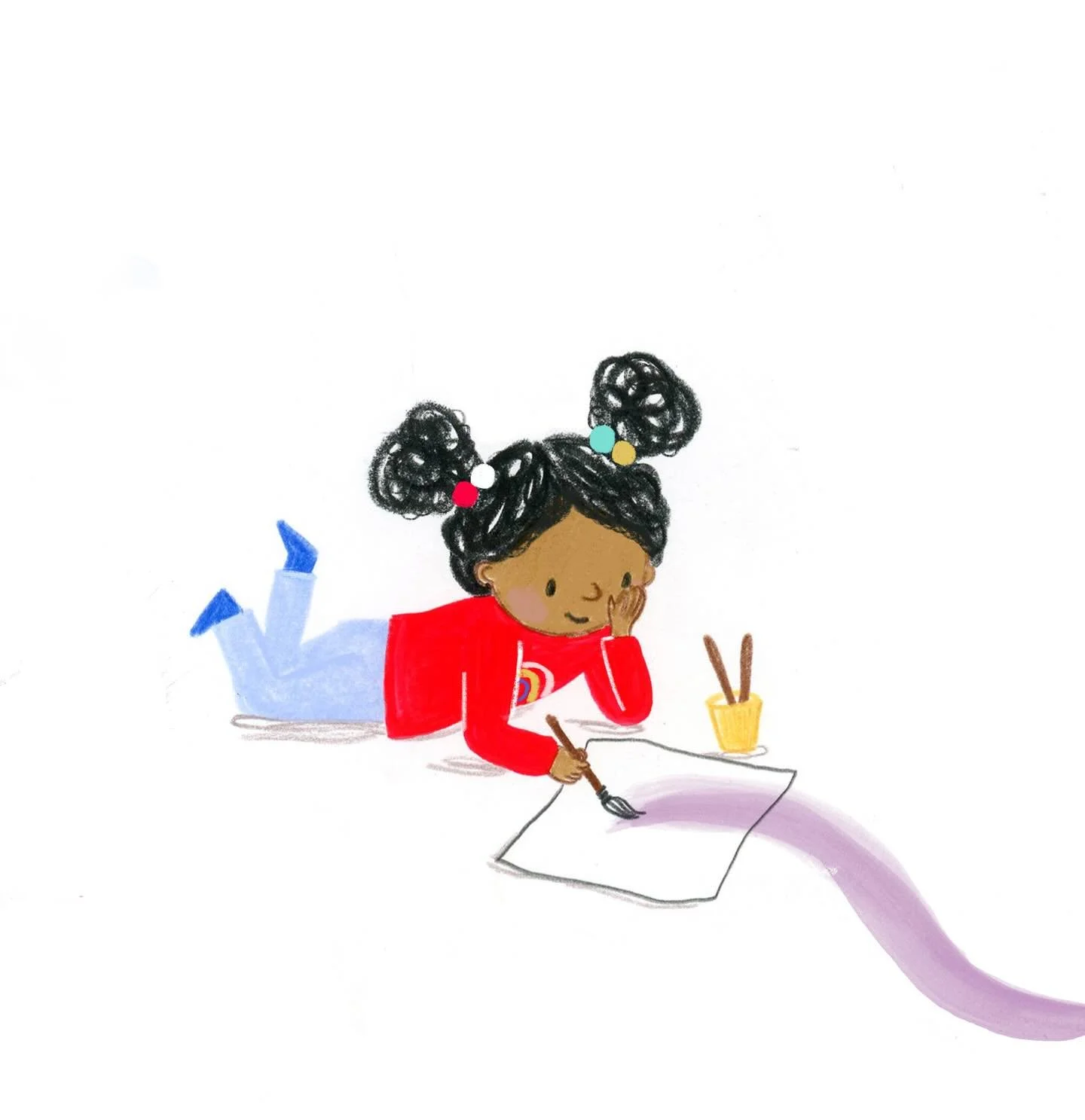 Sending creative Friday vibes to all - I was sorting through files this morning &amp; found this little character tucked away from a few years ago. It&rsquo;s nice to look back on older work, you grow and learn  and change all the time but this one s