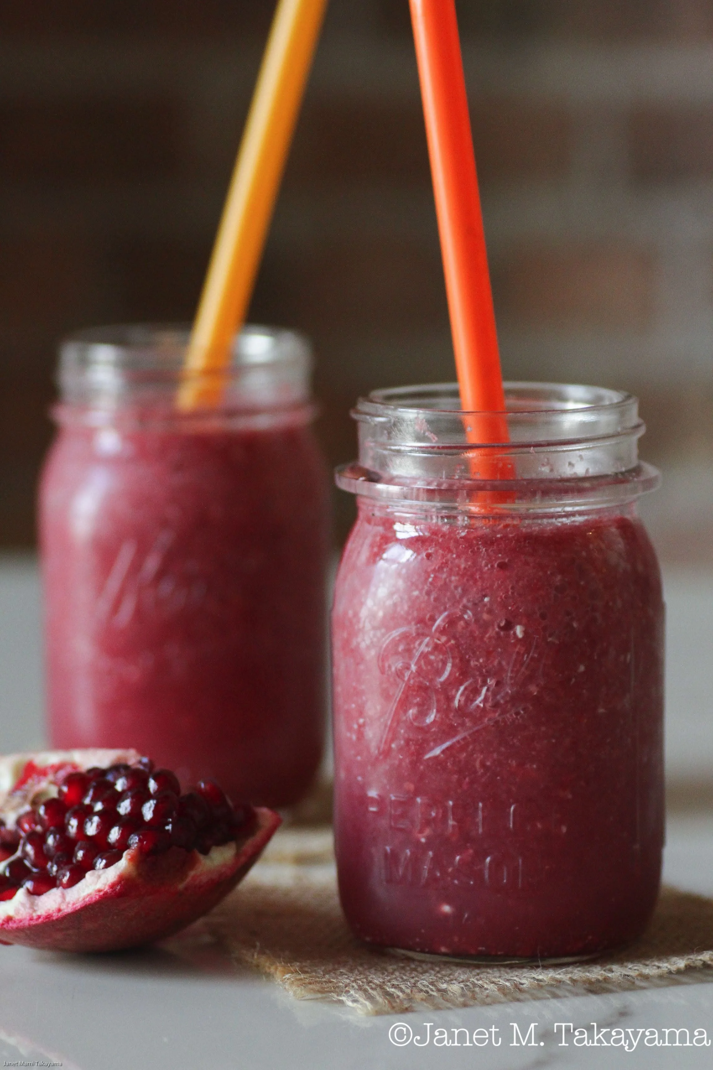 Pomegranate and Ruby Red Grapefruit Smoothie