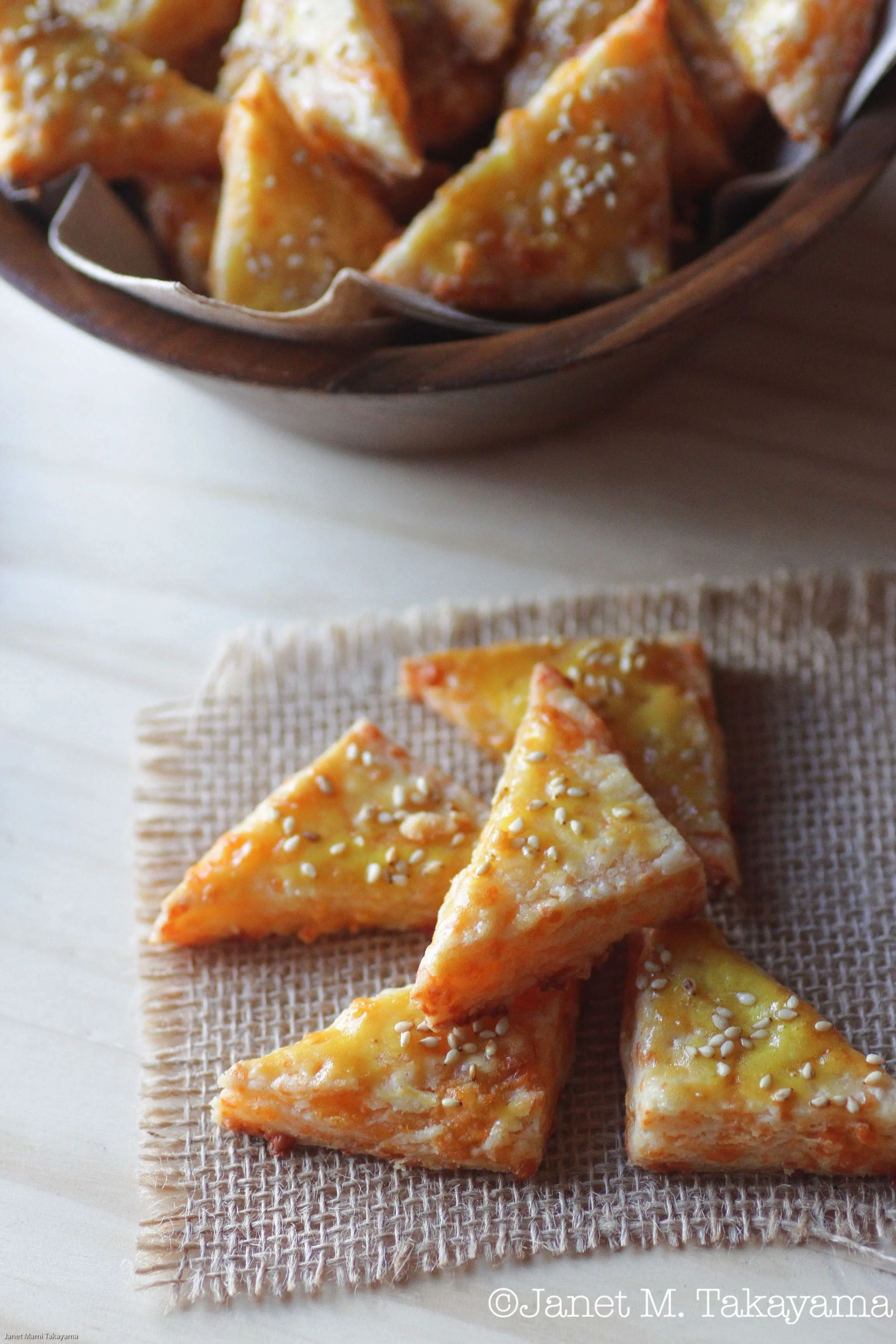 Flaky Cheese Triangles