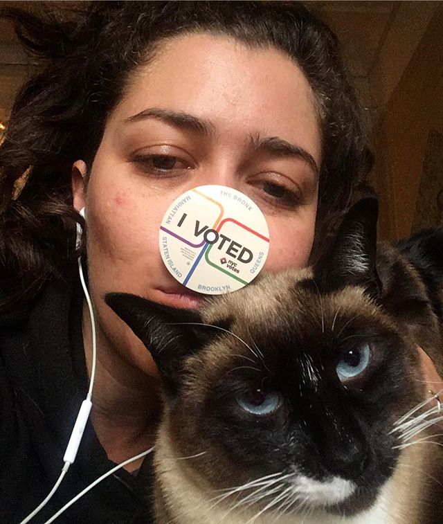 We are feeling pretty good this morning. Get out there and #votelikeyourrightsdependonit #catsofinstagram #yourvotematters #yourvotecounts #transrightsarehumanrights #immigrantrightsarehumanrights #womensrightsarehumanrights