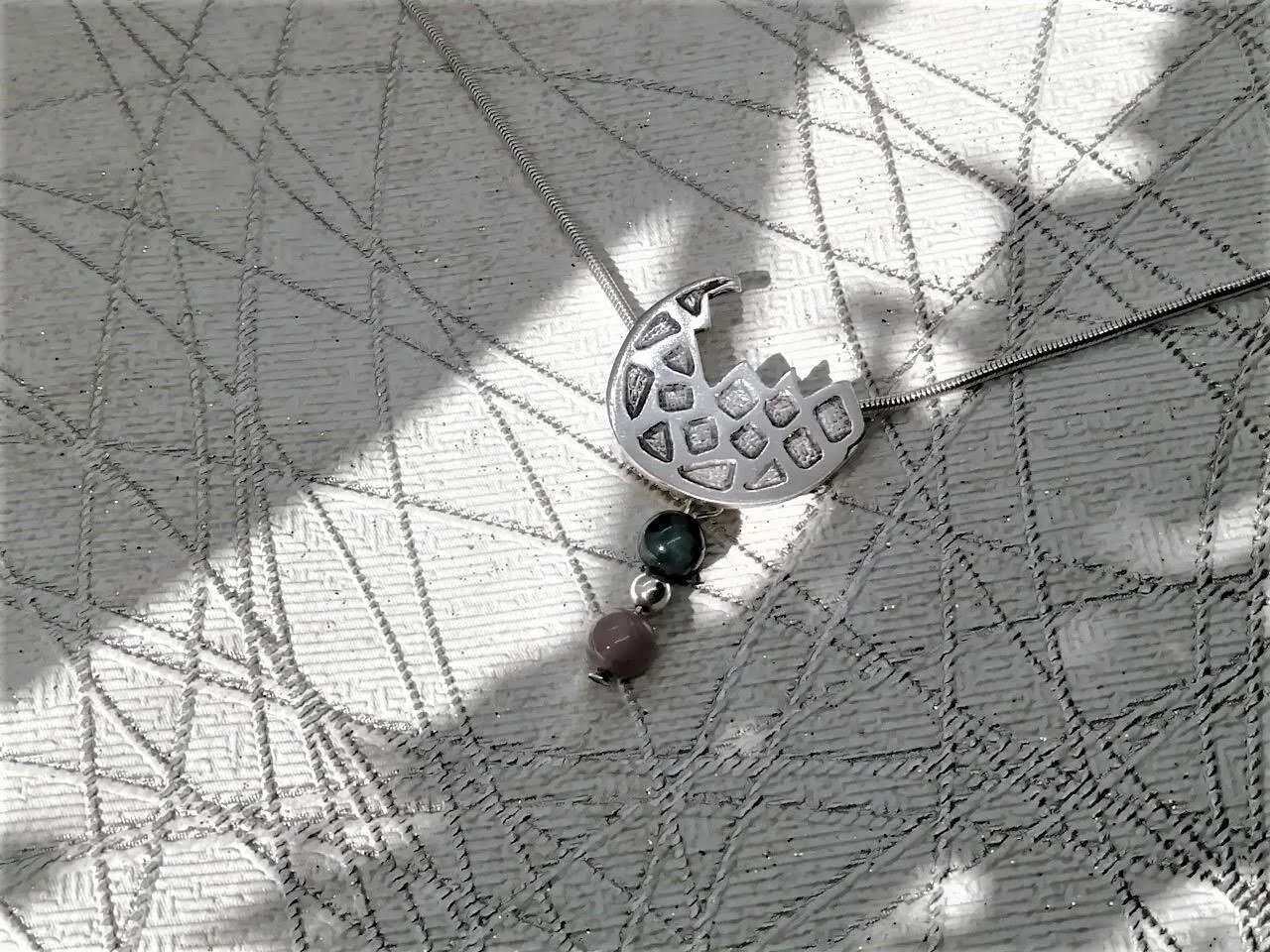 Half Moon Pendant Necklace