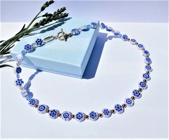 Blue Venetian Necklace