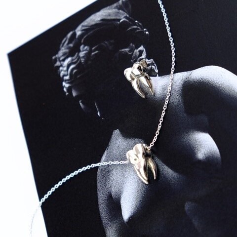 Dant Stud Earrings in Ecosilver