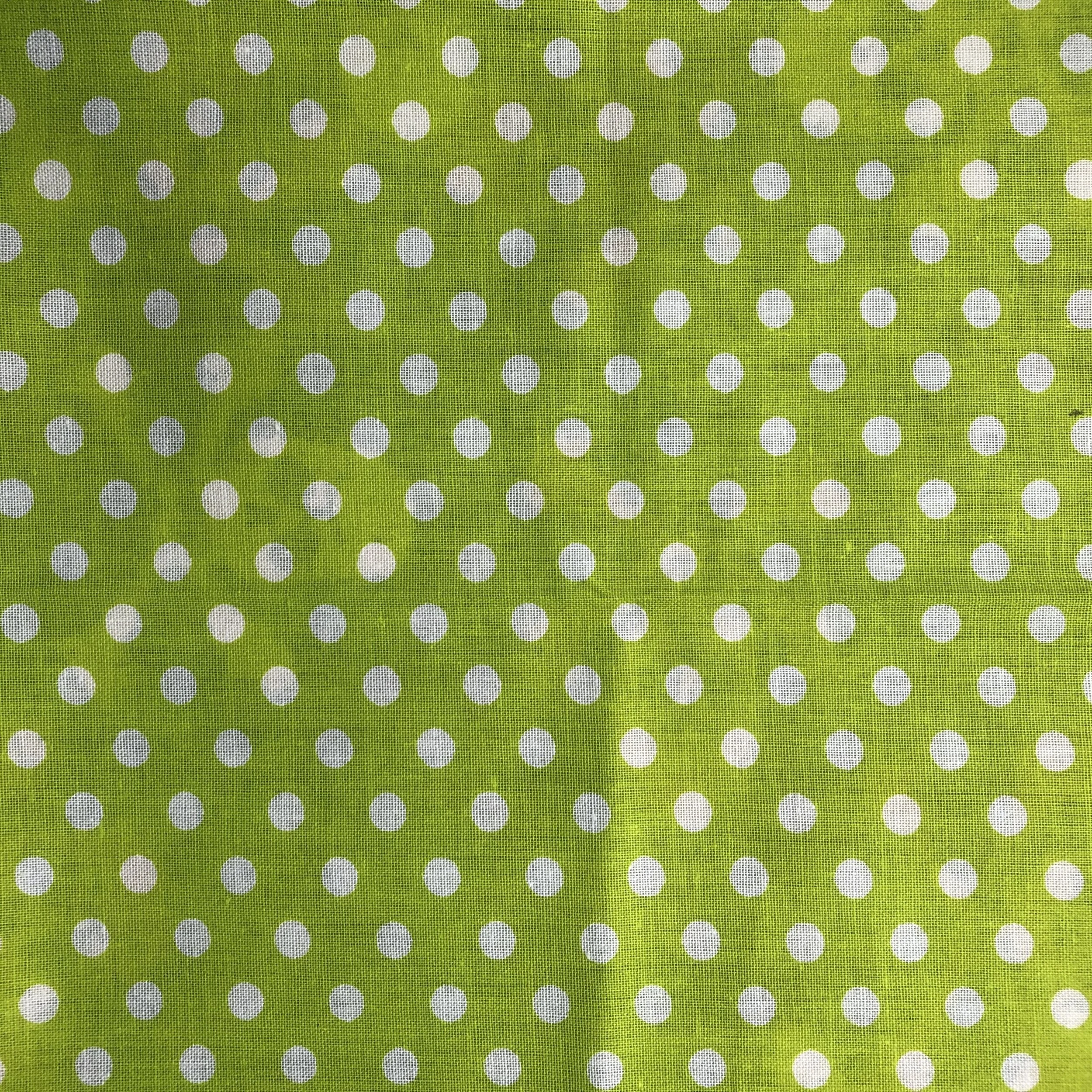 lime polka dot